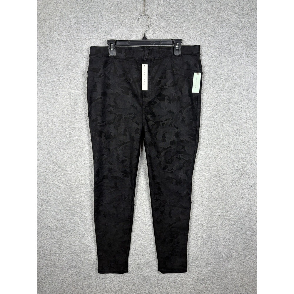 Sanctuary Anthropologie Black Sanctuary Grease Camo Leggings Women's 2X NWT